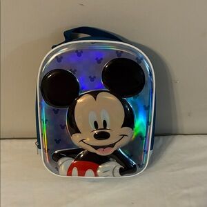 Disney Mickey Mouse Holographic Kids Bag - Black and Blue